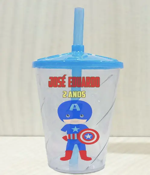 Copo Twister Capitão America