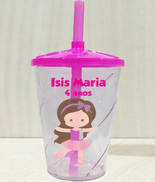 Copo Twister Personalizado Bailarina