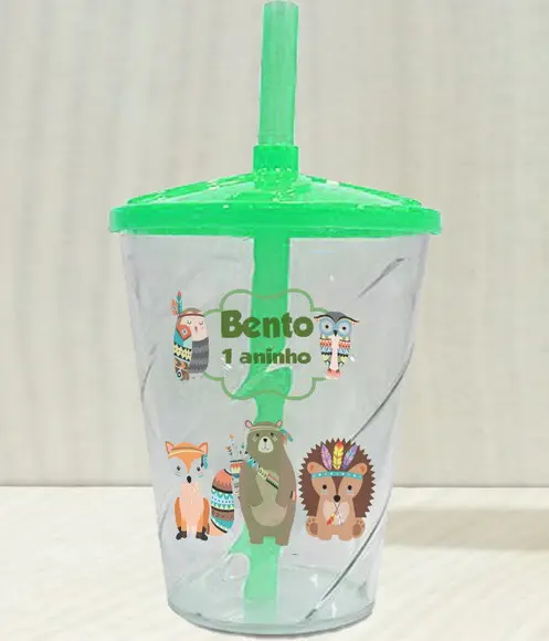 Copo Twister Personalizado Bosque Encantado