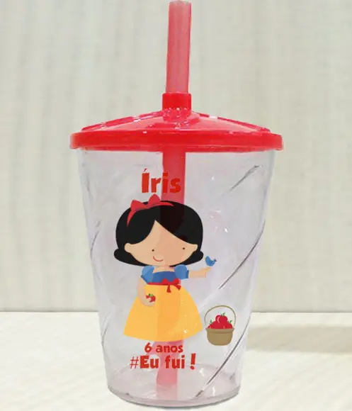 Copo Twister Personalizado Branca de Neve