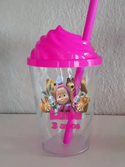 Copo Twister Personalizado com a Tampa Chantilly da Marsha