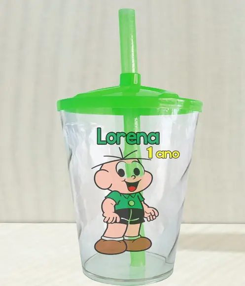 Copo Twister Personalizado do Cebolinha