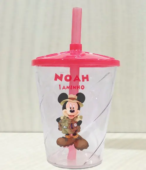 Copo Twister Personalizado Mickey Safari