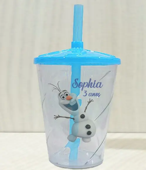 Copo Twister Personalizado Olaf Frozen