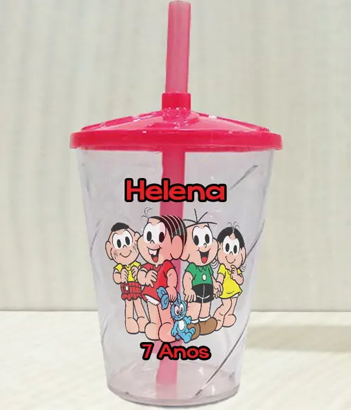Copo Twister Personalizado Turma da Monica