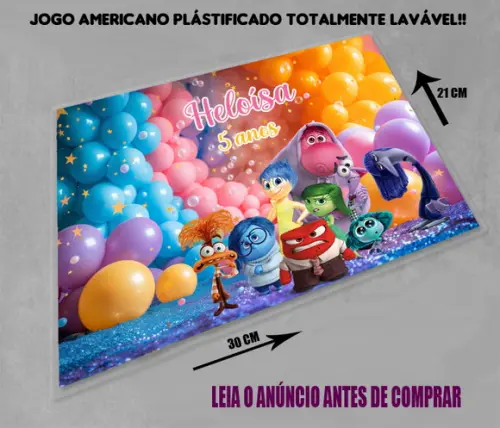 Decoração de Mesa Jogo Americano Souplast Divertidamente 2
