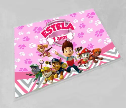Decoração de Mesa para Festa Patrulha Canina Jogo Americano