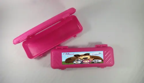 Estojo Escolar Personalizado da Marsha e o Urso
