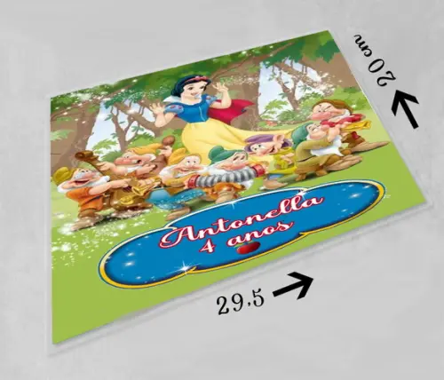 Jogo Americano Lavável da Branca de Neve