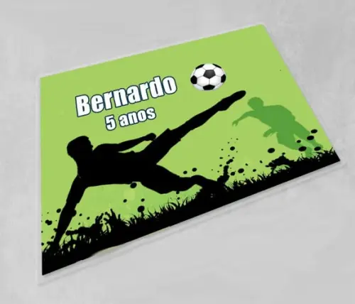 Jogo Americano Lavavel Decoração de Mesa Tema Futebol