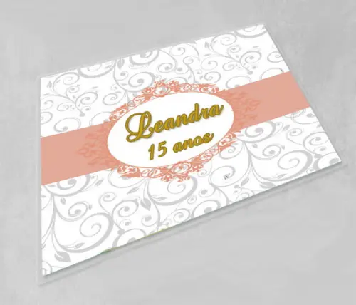 Jogo Americano Lavável Personalizado 15 Anos