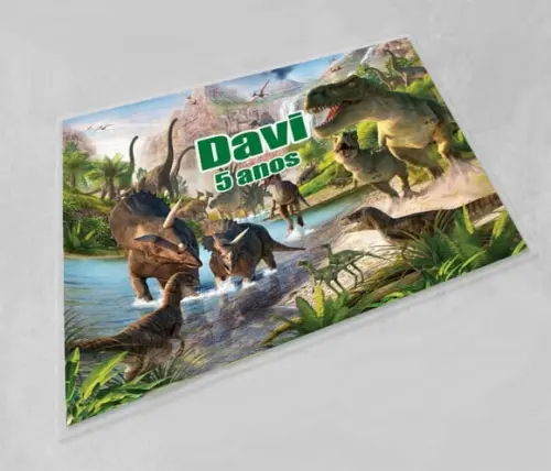 Jogo Americano Lavável Personalizado Dinossauros