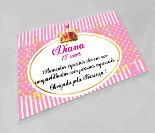 Jogo Americano Lavável Personalizado Souplast 15 Anos