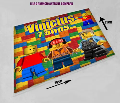 Jogo Americano Personalizado da Lego