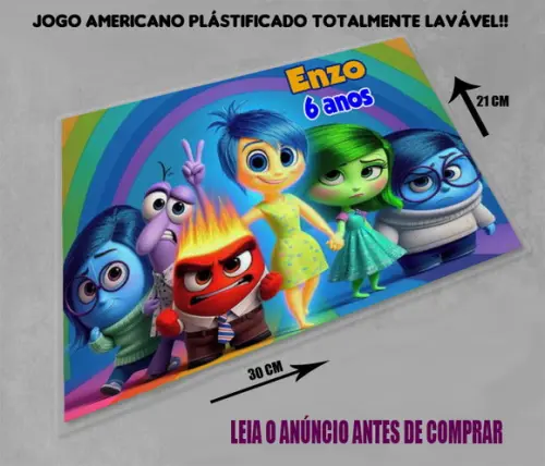 Jogo Americano Personalizado Divertidamente