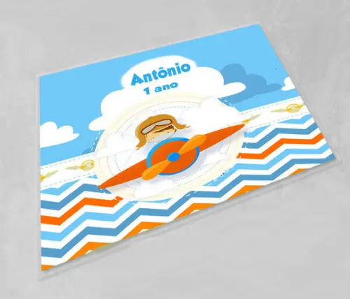 Jogo Americano Personalizado e Lavavel Aviador