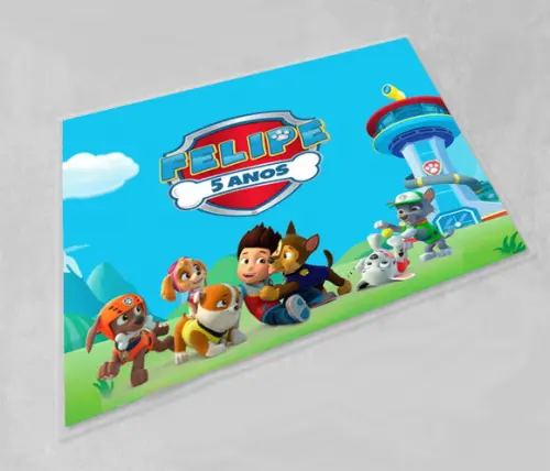 Jogo Americano Personalizado e Lavável da Patrulha Canina