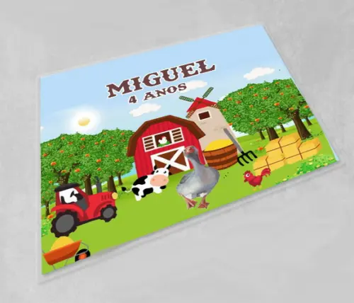 Jogo Americano Personalizado Fazendinha