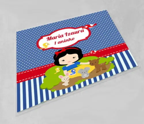 Jogo Americano Personalizado Lavável Branca de Neve