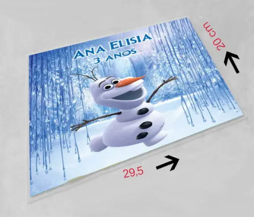 Jogo Americano Personalizado Olaf
