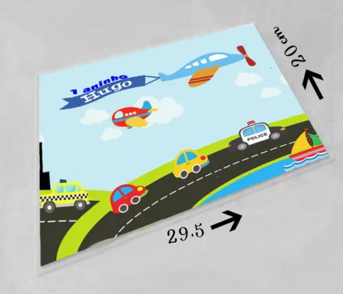 Jogo Americano Personalizado Meio de Transporte
