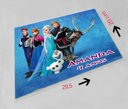 Jogo Americano Personalizado Olaf Frozen
