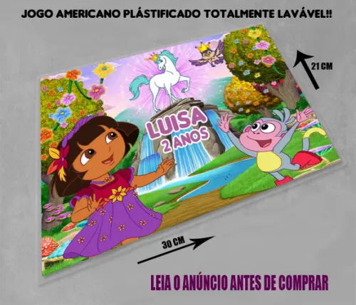 Jogo Americano Souplast da Dora Aventureira