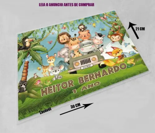 Jogo Americano Souplast Safari Baby