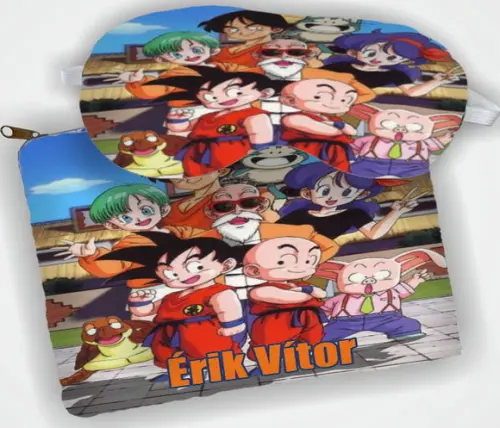 Kit Aniversario Necessaire e Mascara de Dormir Lembrancinhas de Aniversario  Dragon Ball