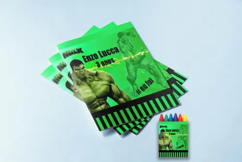Kit Colorir do Incrível Hulk