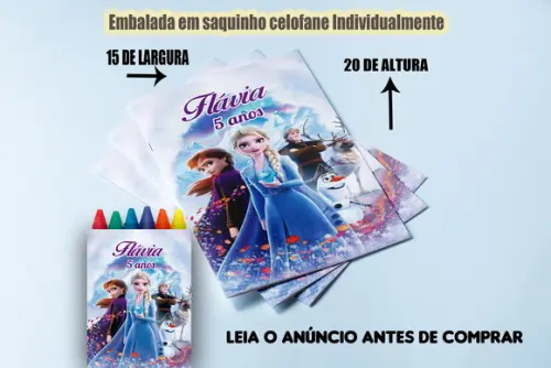 Kit Lembrancinhas de Colorir Frozen