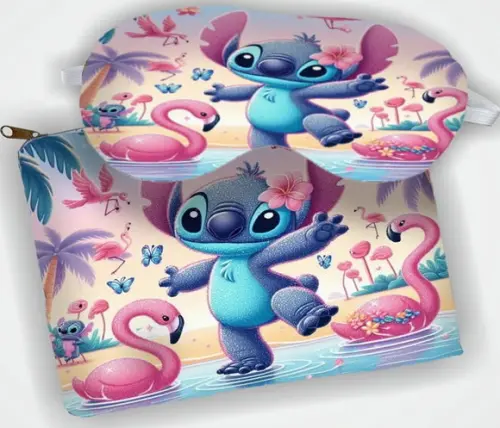 Kit Lembrancinhas Necessaire e Mascara de Dormir do Stitch