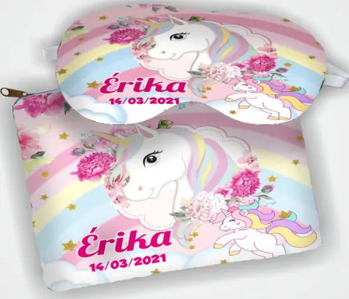 Kit Lembranicnhas Necessaire +mascara de Dormir Unicornio