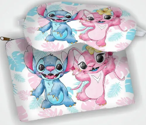 Kit Necessaire e Mascara de Dormir  Lembrancinhas do Stitch