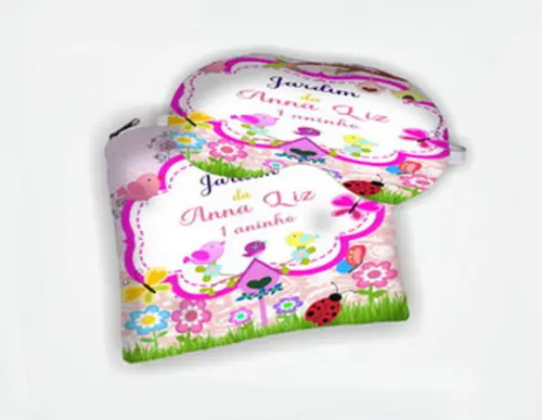Kit Necessaire e Mascara de Dormir Lembrancinhas  Jardim Encantad