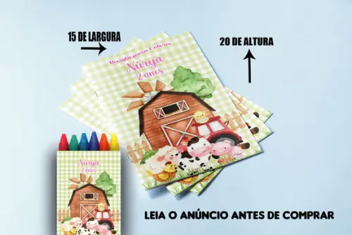 Kit Revista de Colorir com Giz de Cera