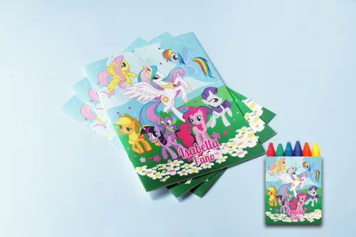 Kit Revista de Colorir com Giz de Cera My Little Pony