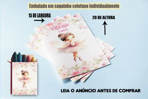 Kit Revista e Giz de Cera da Bailarina