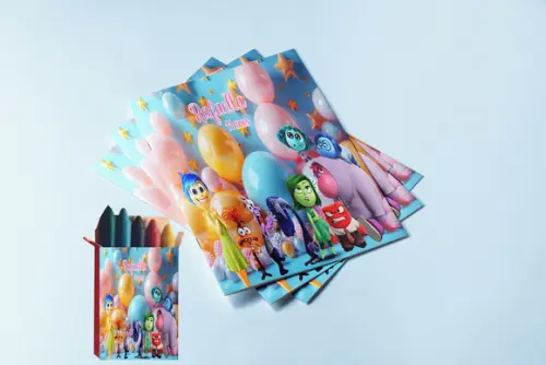 Kit Revista para Colorir e Giz de Cera Divertidamente
