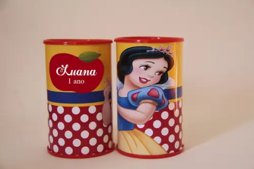 Lembrancinhas da Branca de Neve Cofrinho Personalizado