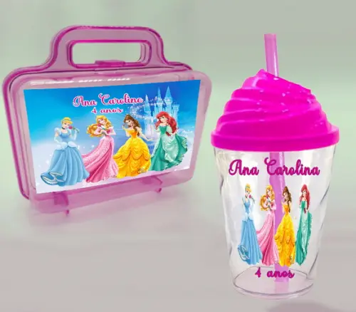 Maletinha Personalizada e Copo Twister Chantily