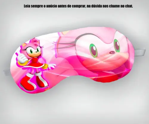 Mascara de Dormir da Amy Rose Sonic