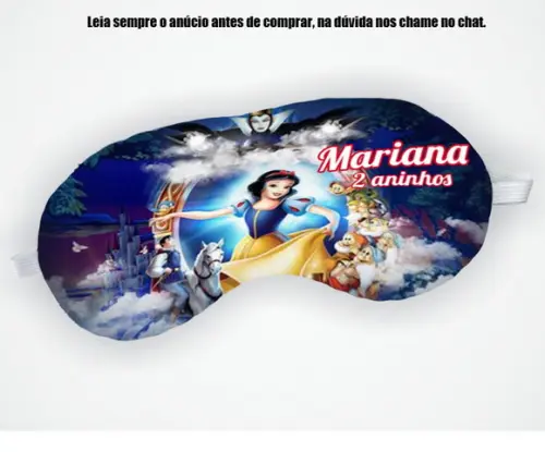 Mascara de Dormir da Branca de Neve