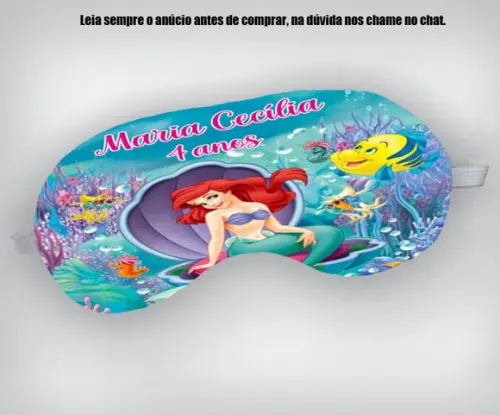 Mascara de Dormir da Sereia Ariel