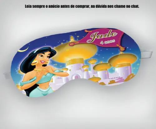 Mascara de Dormir da Princesa Jasmine