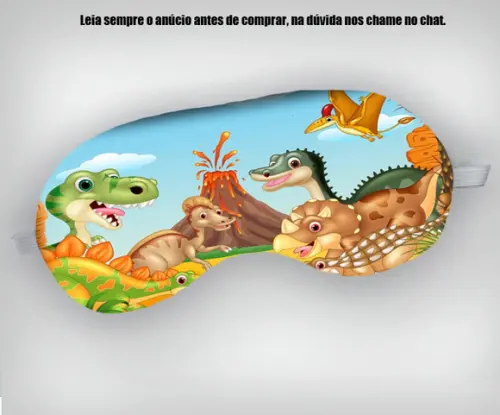 Mascara de Dormir Dinossauros