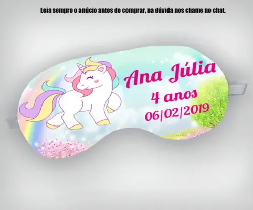 Mascara de Dormir do Unicornio