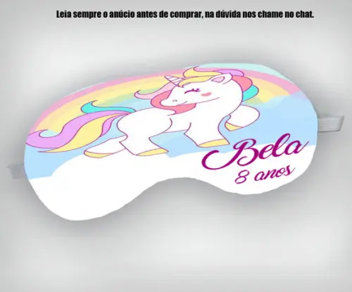 Mascara de Dormir do Unicornio
