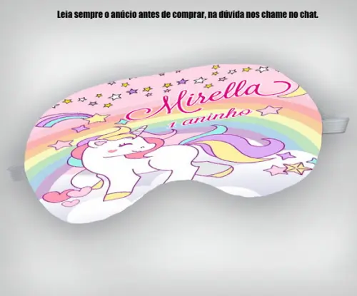 Mascara de Dormir do Unicornio