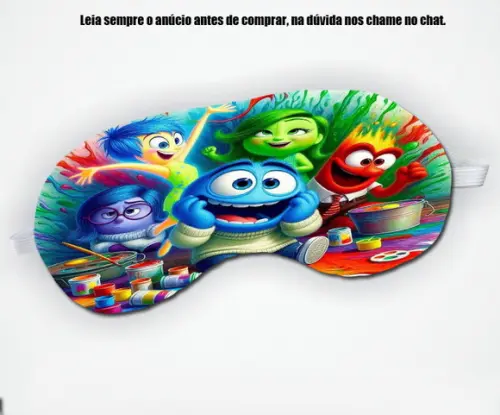 Mascara de Dormir para Lembrancinhas Divertidamente 2